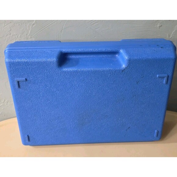 Vintage 1983 Blue LEGO Hard Plastic Carrying Case/Storage Box Blue LEGOS! - Picture 8 of 12